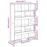 Room Divider Concrete Grey 100x33x156.5 cm Engineered Wood 3309531