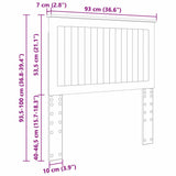 Headboard with Headboard Brown Oak 90 cm Engineered wood 887810