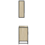 ZNTS 2 Piece Bathroom Furniture Set Sonoma Oak Engineered Wood 3300936