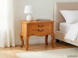 Side Table Natural 60.5 x 30 x 61 cm Solid Mahogany Wood 42009941