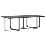 Garden Dining Set 9 pcs Black Steel 3335883