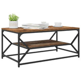Coffee Table Old Wood 90 x 50 x 40 cm Engineered Wood and Steel 868235