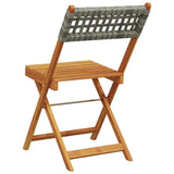 Bistro Chair Set of 2 Grey 367676