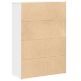 Bookcase White 60x24x85 cm Engineered Wood 860409