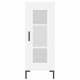 Highboard White 34.5x34x180 cm Engineered Wood 3199041