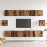 TV Cabinet Set 6 pcs Old wood 100 x 30 x 30 cm Wood 3393438