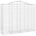 Arched Gabion Basket 200x50x160/180 cm Galvanised Iron 153398
