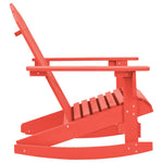 Garden Rocking Adirondack Chair Solid Fir Wood Red 315883
