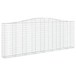 Arched Gabion Basket 400x30x140/160 cm Galvanised Iron 153407