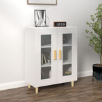 Sideboard High Gloss White 69.5x34x90 cm Engineered Wood 812120
