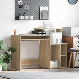 Desk with Shelf Sonoma Oak 120.5 x 44 x 88.5 cm Engineered Wood 869476