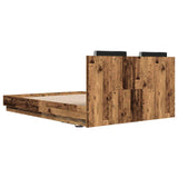 Bed Frame with Headboard Old Wood 160 x 200 cm Engineered Wood 3416337