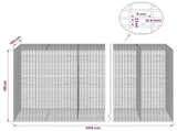 Gabion with 5 mm Wire and 5x2.5 cm Mesh 650x100x150 cm 3463903