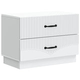 Bedside Cabinet White 62 x 34.5 x 44.5 cm Engineered Wood 895235