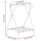 Saddle Rack Foldable Freestanding Black Iron 172441