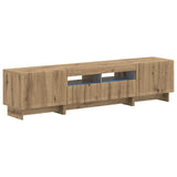 5 Piece LED TV Cabinet Artisan Oak Engineered Wood 3416429