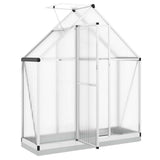 Greenhouse with Base Frame Silver 169x58x202 cm Aluminium 4005819