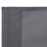 4 Piece Garden Lounge Set Fabric & Steel Grey 44351