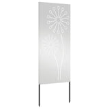 Garden Privacy Screen Silver 50 x 140 cm Galvanised steel 876306