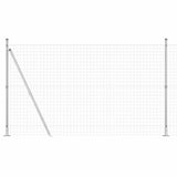 Welded Wire Fence with Concrete Base 10 x 1.4 m 3350986