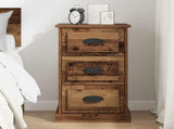 Bedside Cabinet Old Wood 39 x 39 x 67.5 cm Engineered Wood 881340