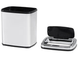 30L Stainless Steel Motion Sensor Lid Bin - Silver Tone T3398P344723
