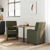 Dining Chairs with Wheels 2 pcs Army green 57 x 67 x 95 cm 42017846