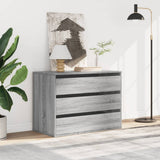 Corner Chest of Drawers Grey Sonoma 80x41x58 cm Engineered Wood 852857