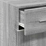 Sideboard Grey Sonoma 30x42.5x93 cm Engineered Wood 846276