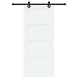 Sliding Door ORKDAL White 86 x 198.5 cm Solid Pine Wood 3333623