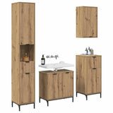 Bathroom Furniture Set 4 pcs Artisan Oak Engineered wood, Metal 3393122
