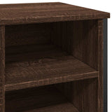 Shoe Cabinet Brown Oak 90x38x61.5 cm Engineered Wood 848648