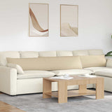 Sofa Pillows 2 pcs Cream 200 x 40 cm Fabric 42013875