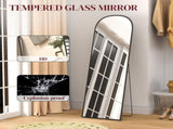 165cm Aluminium Frame Standing Mirror - Black T3398P378119