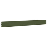 Lawn Edgings 50 pcs Olive Green 10x103 cm Cold-rolled Steel 860139