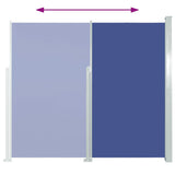 Patio Retractable Side Awning 100x500 cm Blue 48384