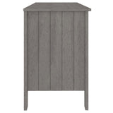 Desk HAMAR Light Grey 113x50x75 cm Solid Wood Pine 340463