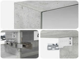 Bathroom Mirror Cabinet Concrete Grey 30 x 10.5 x 50 cm 889018