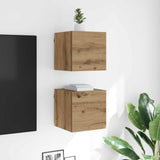Wall Mounted TV Cabinet Artisan Oak 30.5 x 30 x 30 cm 8003721