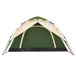 Camping Tent Dome 4-Person Green Quick Release 4004181