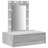 Dressing Table with Drawer Grey 60 x 40 x 70 cm Engineered Wood 865222