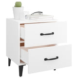 Bedside Cabinet White 40x35x47.5 cm 811988