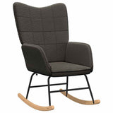 Rocking Chair Dark Grey Sherpa Fabric 42001786