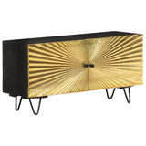 TV Cabinet 90x30x45 cm Solid Mango Wood 322681