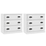 Sideboards 2 pcs White Engineered Wood 3185239
