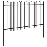 Spike Arch Fence DRONTEN Black 42030093