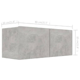 8 Piece TV Cabinet Set Concrete Grey Engineered Wood 3079089