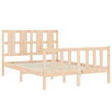 Bed Frame without Mattress 140x190 cm Solid Wood Pine 3192211
