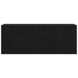 TV Cabinet 2 pcs Black Oak 80 x 30 x 30 cm Engineered Wood 862784