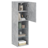 TV Cabinets with LED Lights 2 pcs Concrete Grey 30.5x30x102 cm 837022